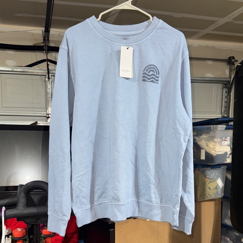 Goodfellow & Co Light Blue Crewneck Sweater Small
